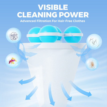🥳2026 HOT SALE🥳💞50K+ SOLD!🧺🧼 BUY 1 GET 2 FREE! Floating Lint Mesh Bag – Catches hair & lint, reusable, protects washing machine & drain. 🚿✨