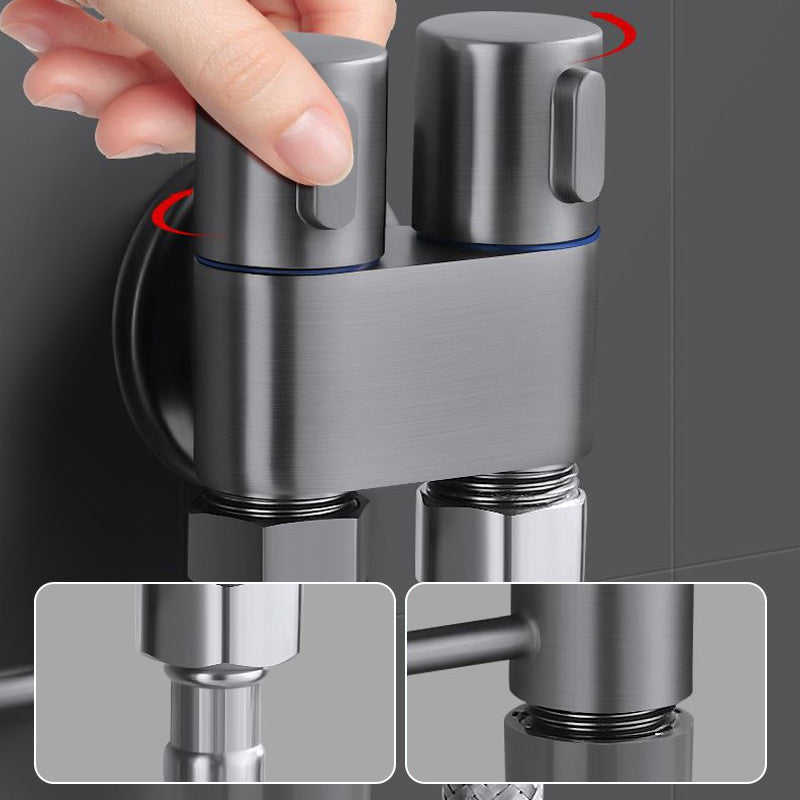 📢📢50% OFF!!⏰1-In-2-Out Dual Control Valve & Bidet Sprayer Set