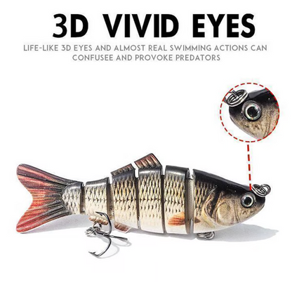 Multi-Segmented Bionic Swimming Fishing Lure
