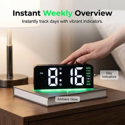 🥳2026 HOT SALE🥳💞50K+ SOLD!🌟🏠 Flash Sale 50% Off! LED Digital Alarm Clock with Ambient Light