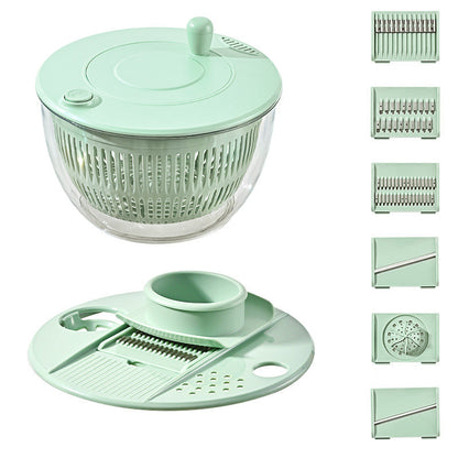 🔥 Hot sale 50% OFF🔥9-in-1 Multifunctional Large Capacity Salad Spinner & Slicer